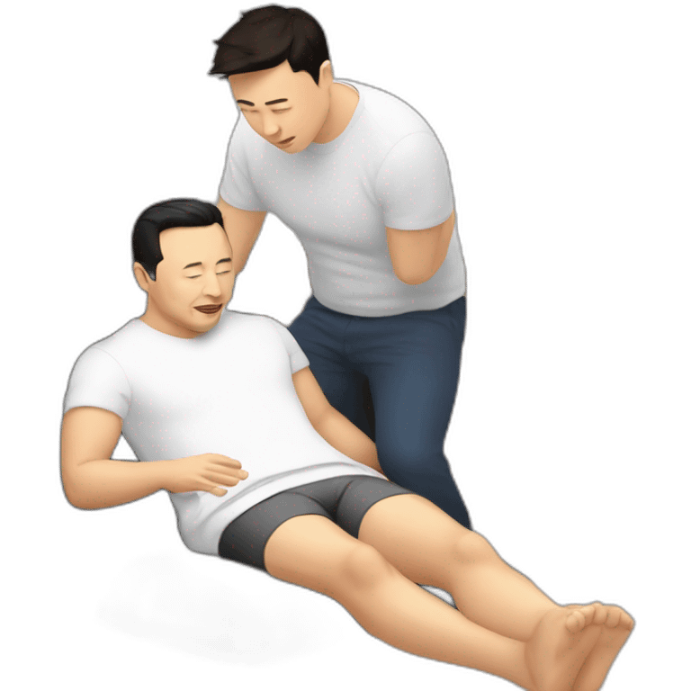 elon musk massaging garry tan emoji