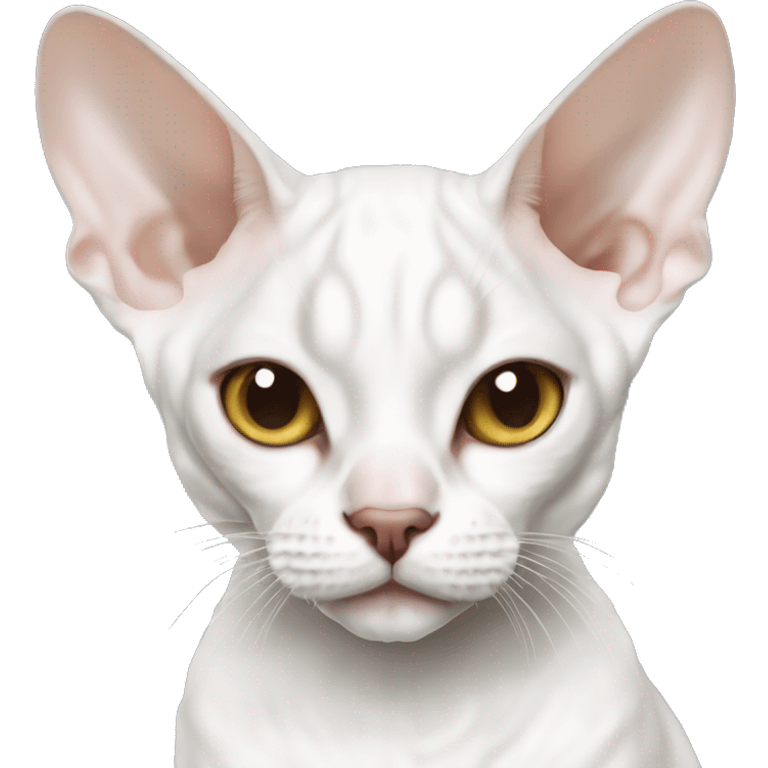 White Devon rex emoji