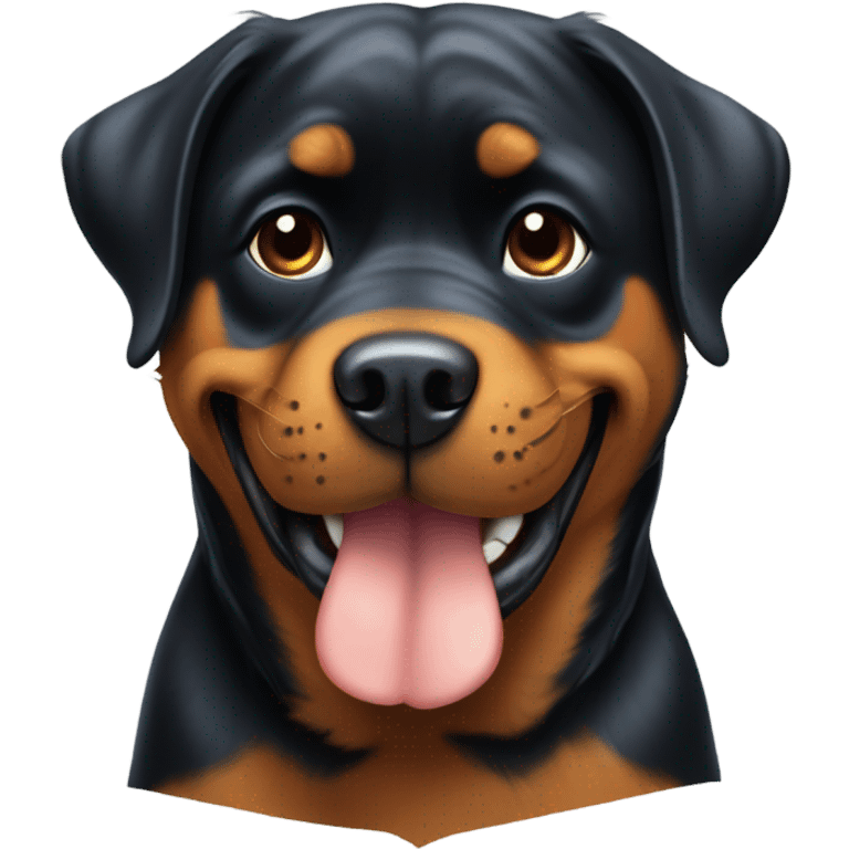 Rottweiler giving a thumbs up  emoji