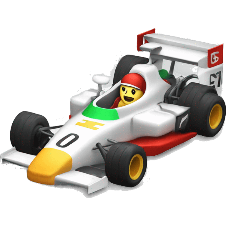 Formula racecar being tuned to be performant emoji