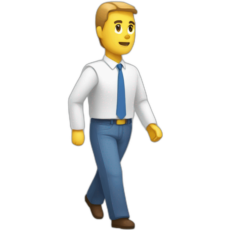 pixel walking man emoji