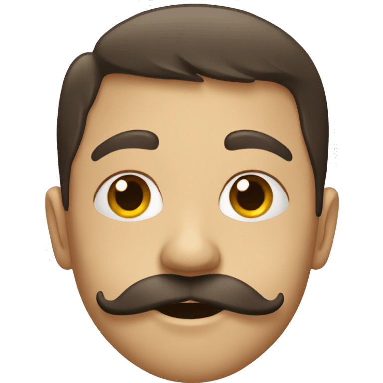 boy with ugly moustache  emoji