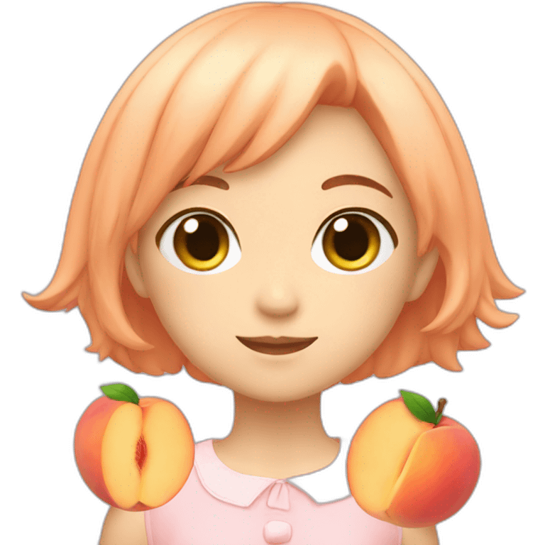 peach girl emoji