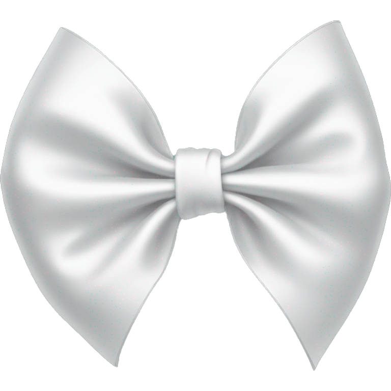 white satin bow emoji