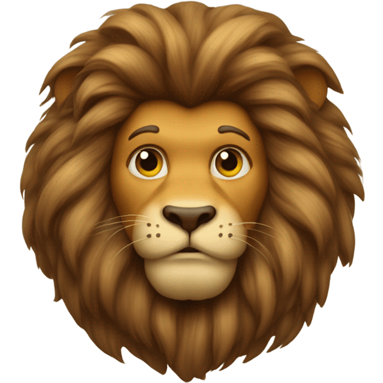 Cowardly lion emoji