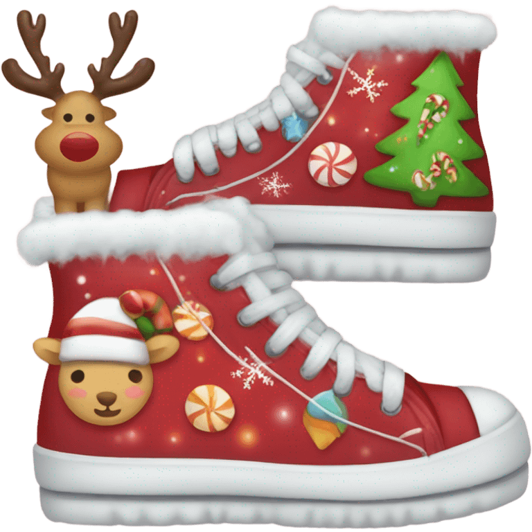 Cute Christmas shoes  emoji