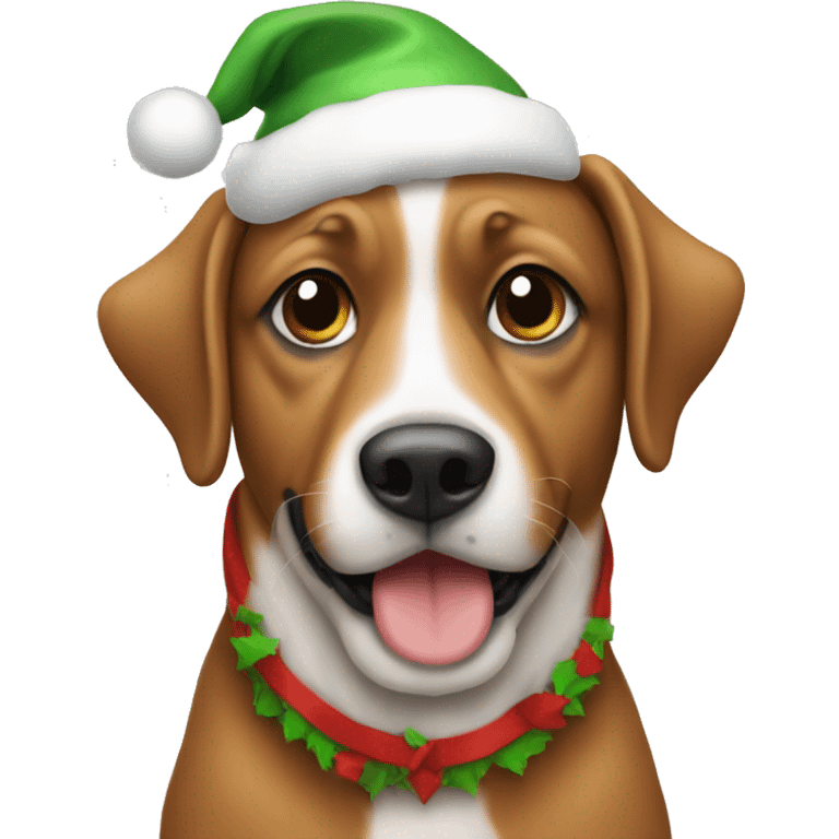 Dog Christmas emoji