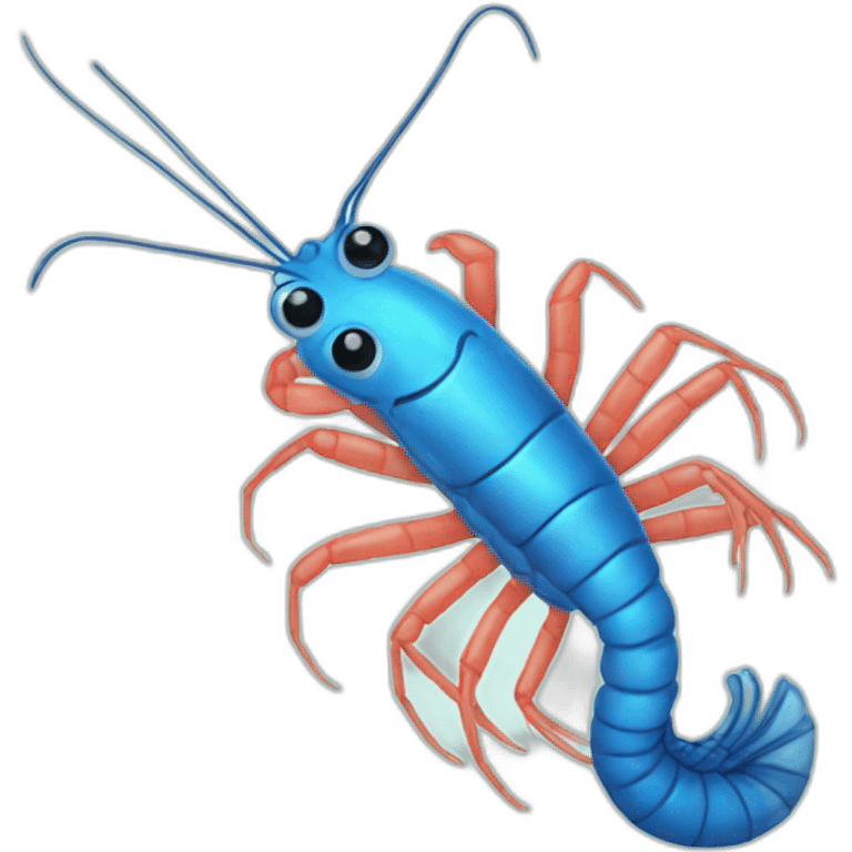 blue shrimp emoji