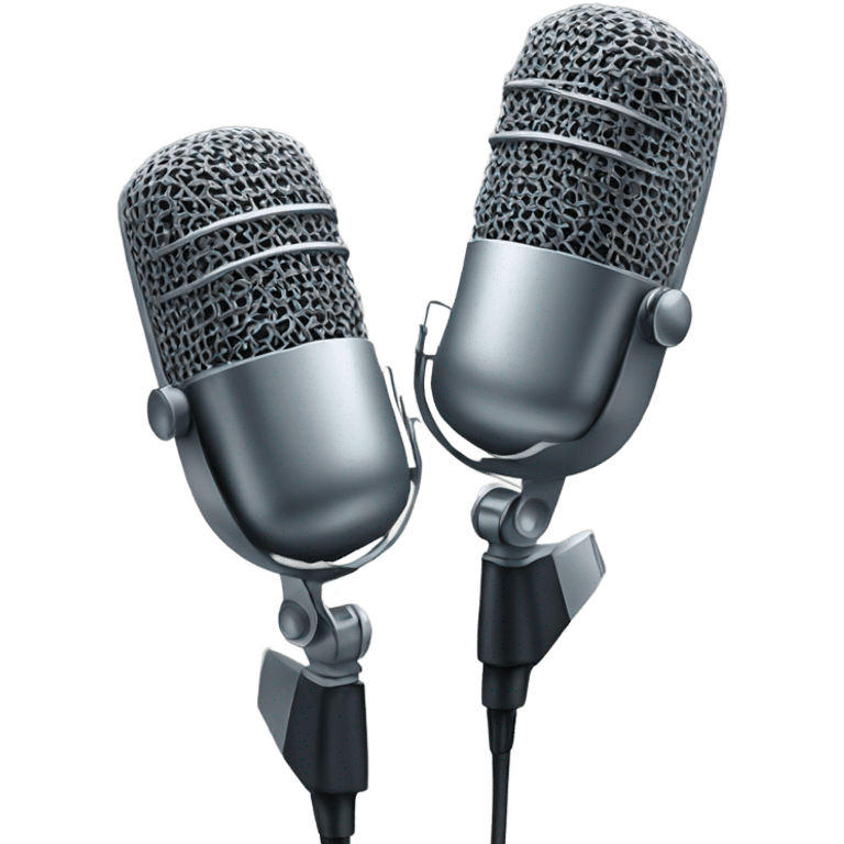 2 microphones emoji