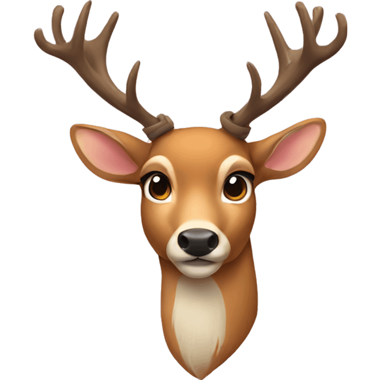 deer with a bow emoji