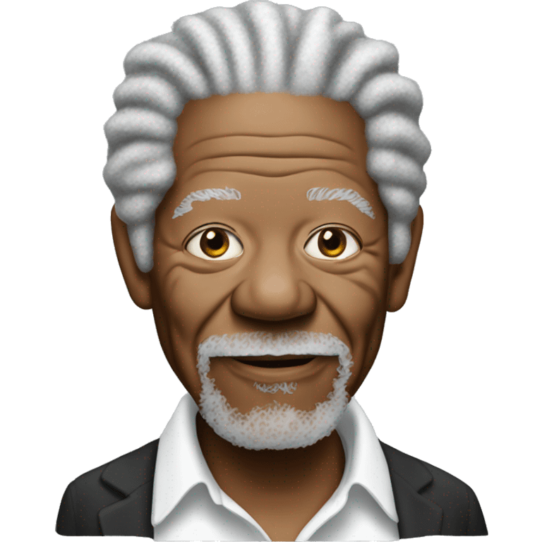 White Morgan freeman  emoji