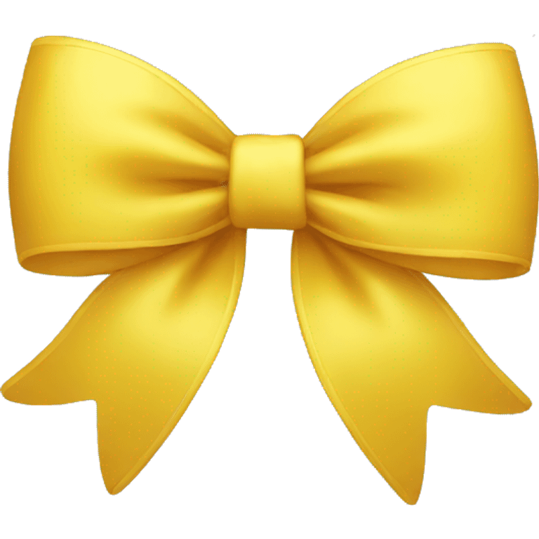 Yellow bow emoji