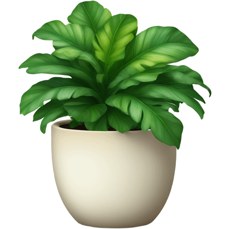 A tropical plant in a pot emoji