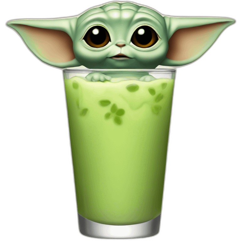 Baby yoda drink à béer emoji