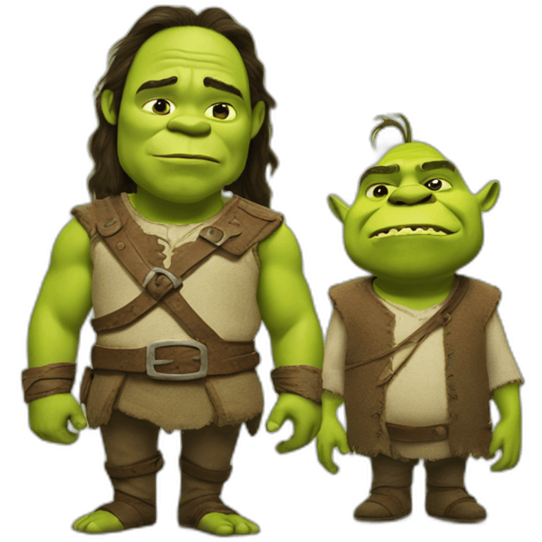 Shrek and skrek emoji