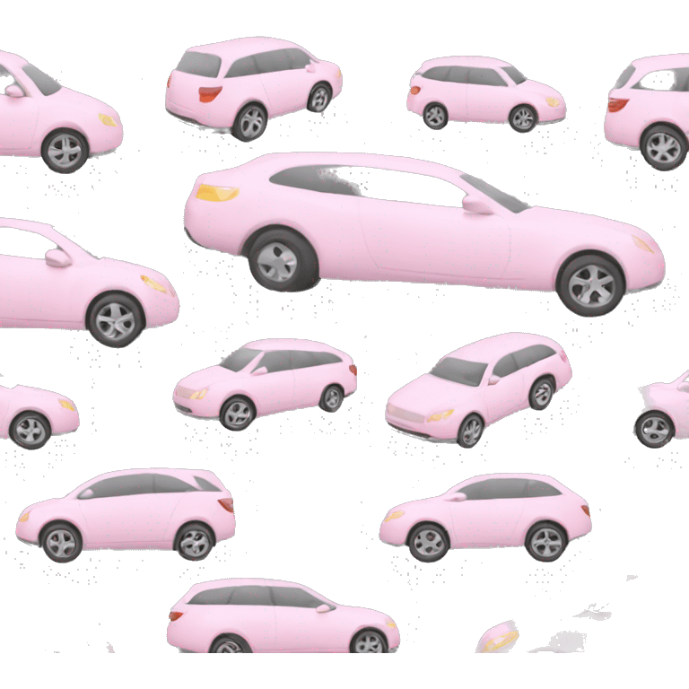 light pink car emoji