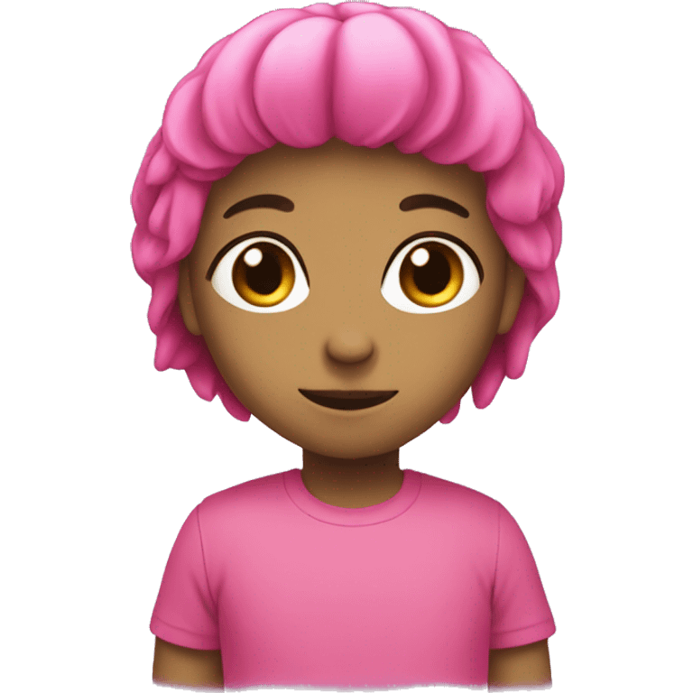 Pink macha emoji