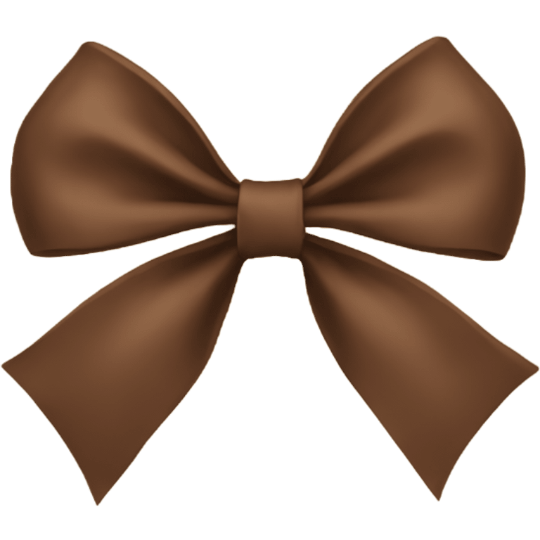 Brown bow emoji