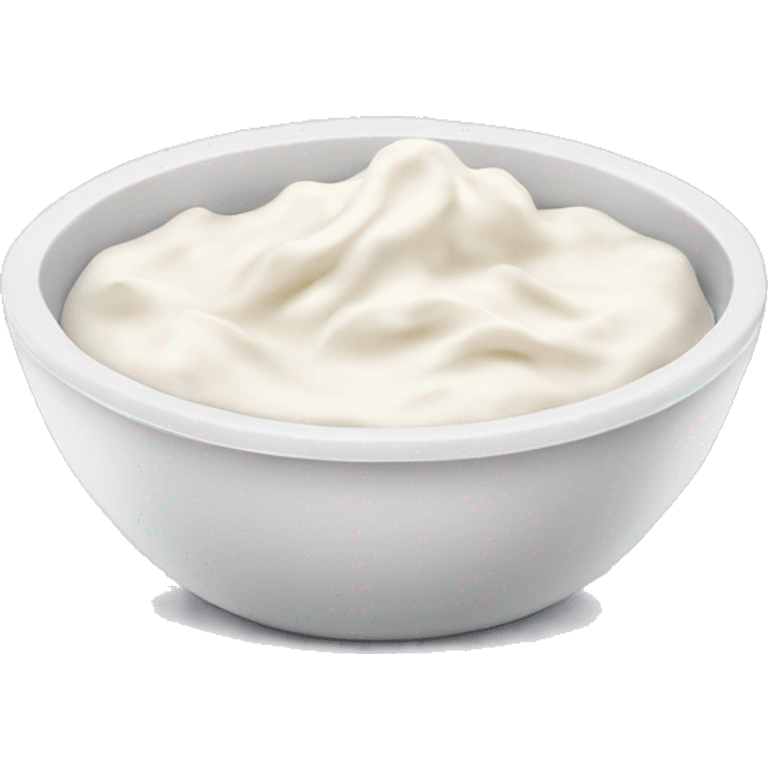 Bowl of dried yogurt  emoji