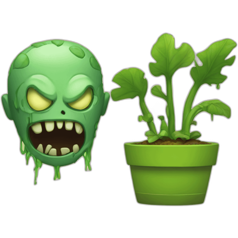 Plante vs zombi emoji