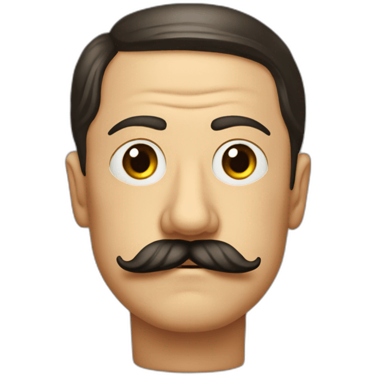 Hitler et sa moustache emoji