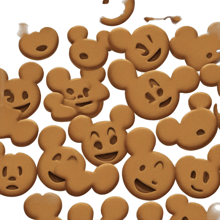 mickey mouse gingerbread emoji