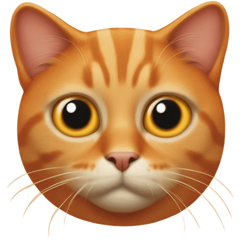 Orange Cat with one eye emoji