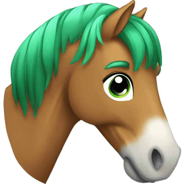 green old Pony emoji