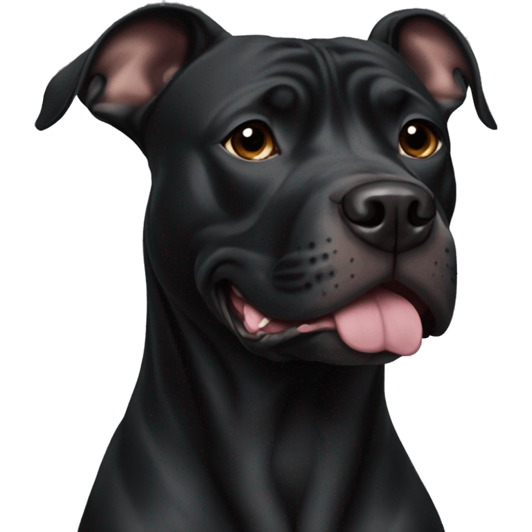 All Black Pitbull emoji