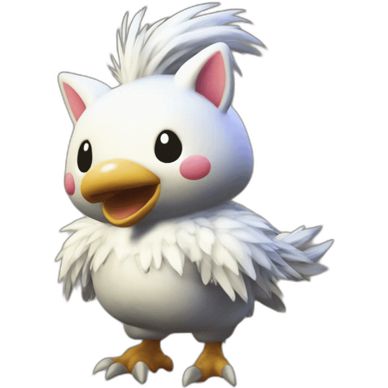 Moogle on chocobo ff9 emoji