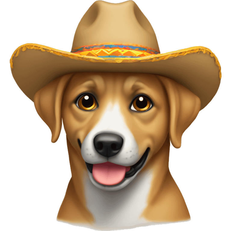 perrita con sombrero emoji