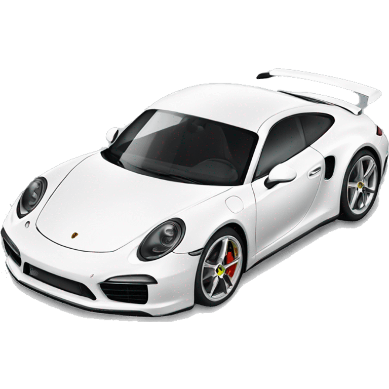 Porsche sports scar white/silver emoji