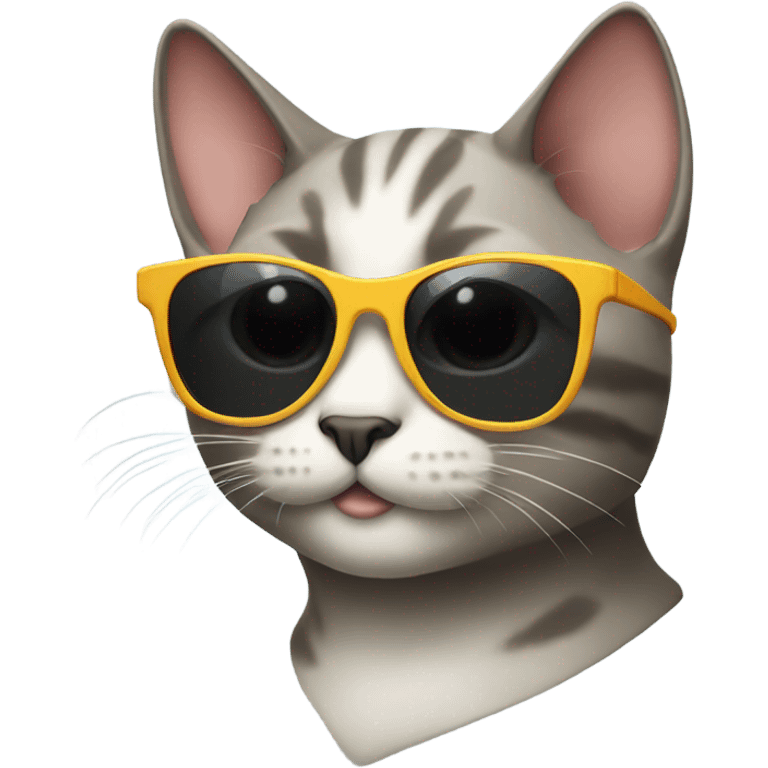 Cat with sunglasses emoji