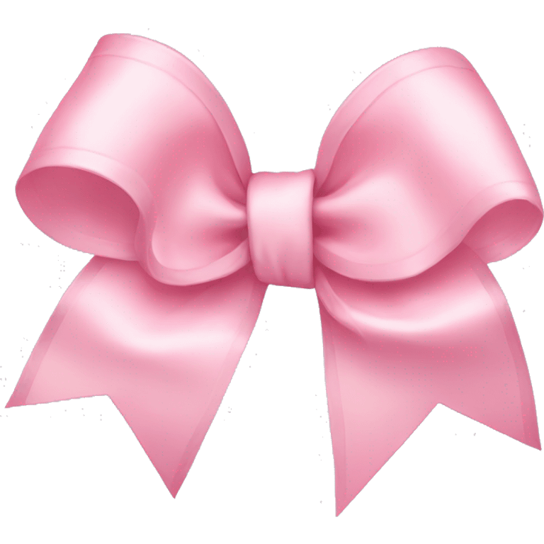 light pink ribbon bow emoji