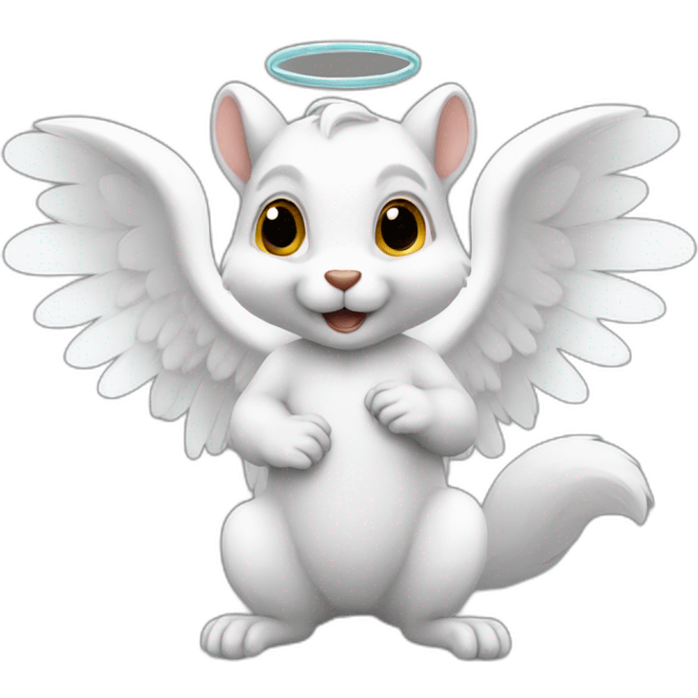 Angel squirrel emoji