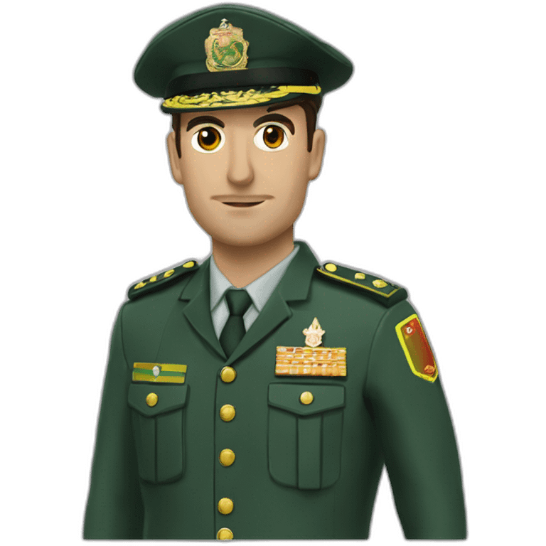 Guardia civil cuadrandose  emoji