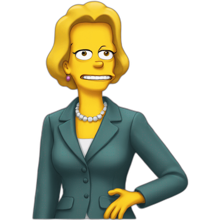 Simpson Emanuelle Macron emoji