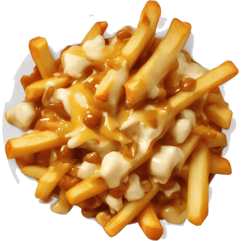 Poutine qui mange une poutine emoji