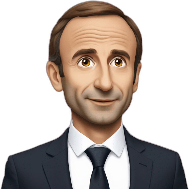 Macron qui enbrasse Zemmour emoji