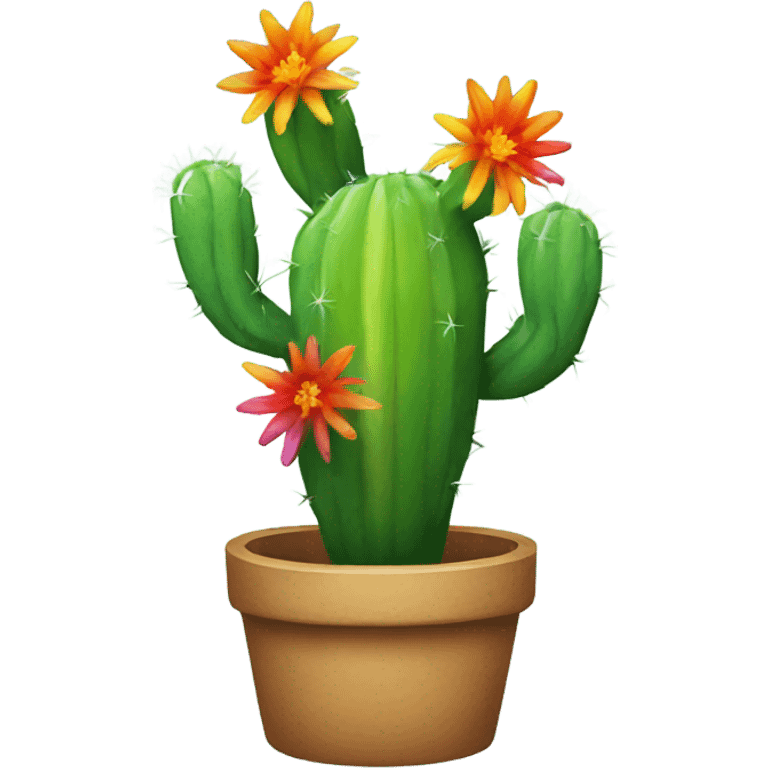 Rainbow cactus  emoji