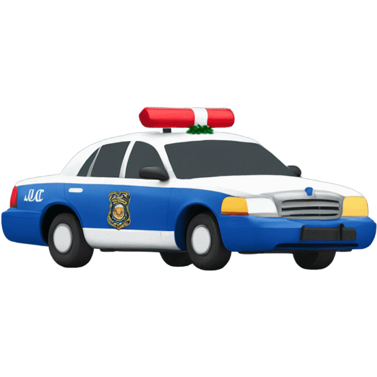 Christmas police car emoji