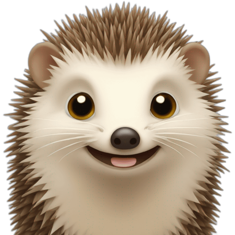 Hedgehogs with crossed-out eyes emoji