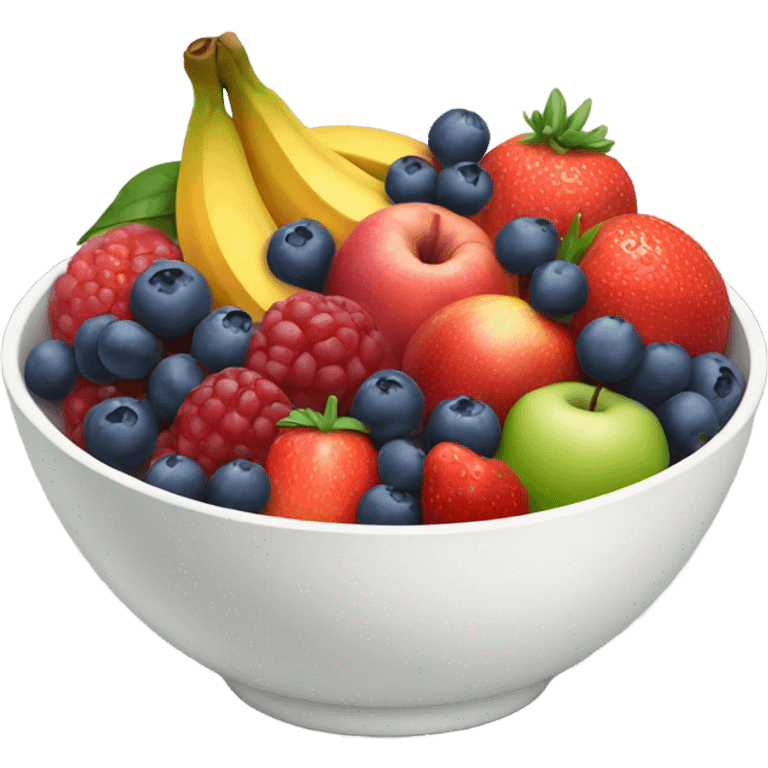 A bowl of nourishing fruits emoji