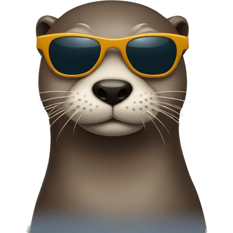 Otter wearing sunglasses  emoji