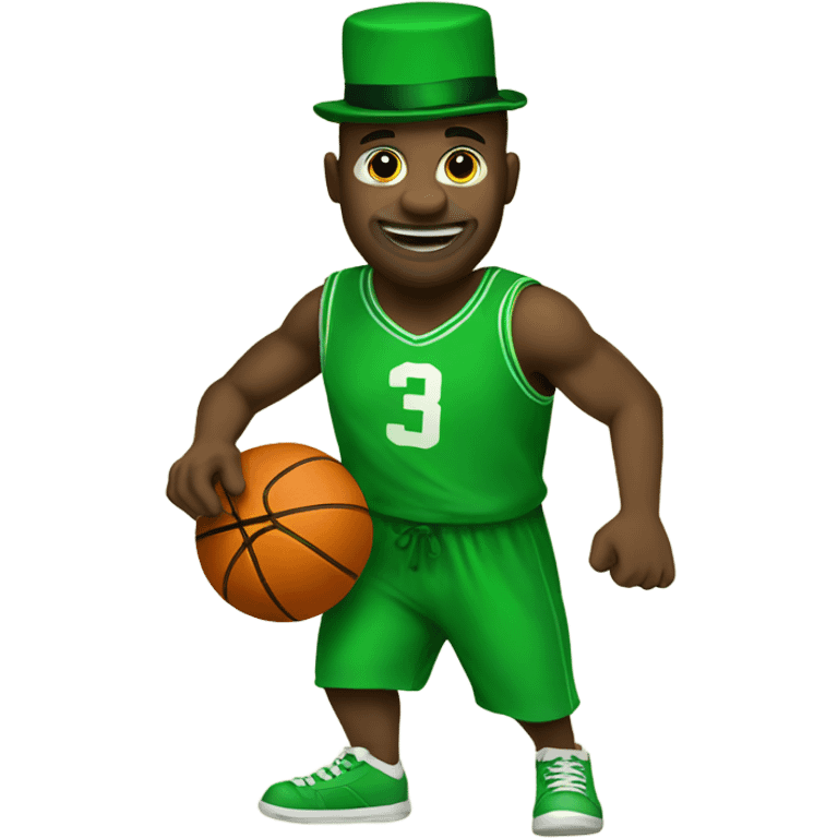 St Patrick playing basketball emoji