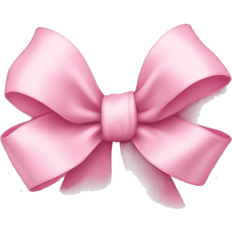 light pink ribbon bow emoji