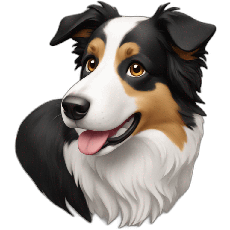 Border collie short coated emoji