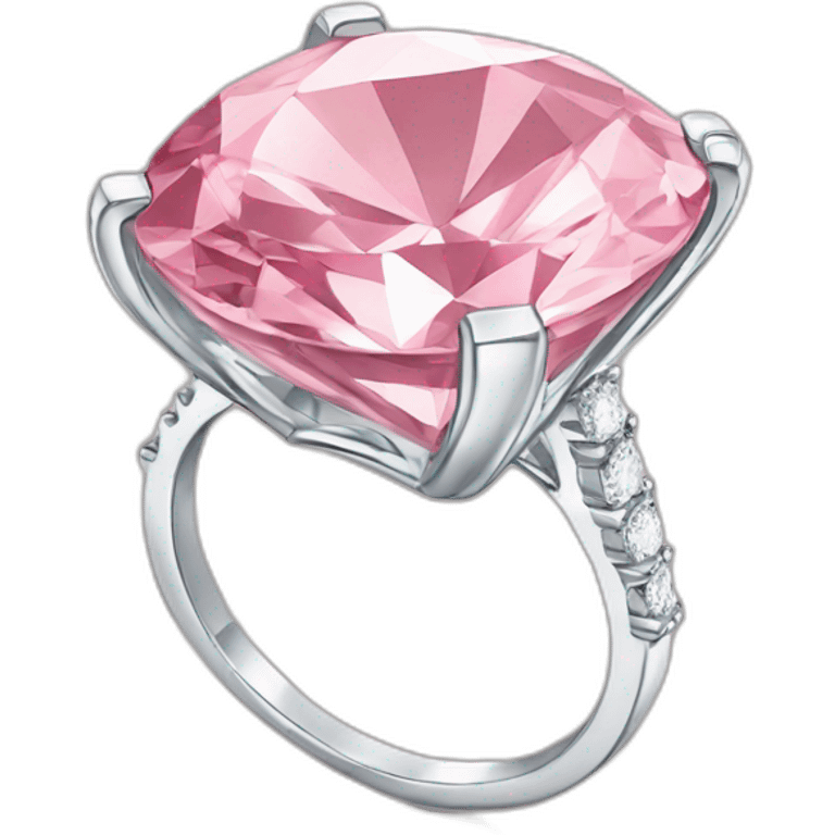 Pink diamond ring emoji