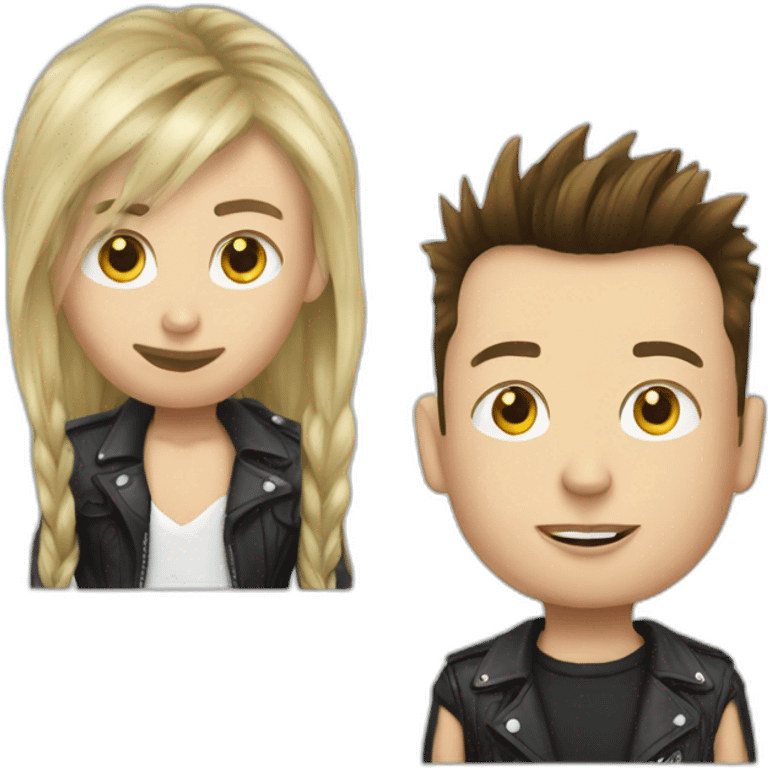 elon musk with punk cut emoji