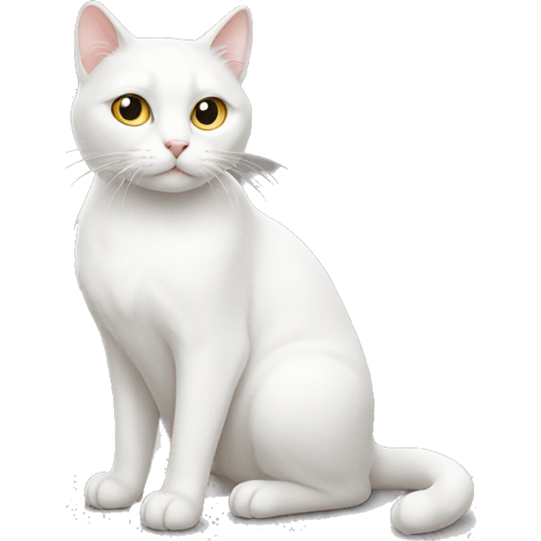 White cat emoji